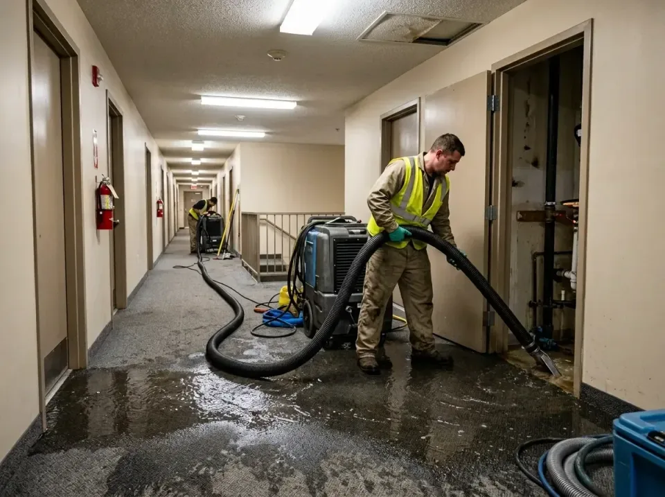 multi-unit-apartment-hallway-f-005 — frequently asked questions, Emergency Burst Pipe Water Extraction & Removal in Morganfi…